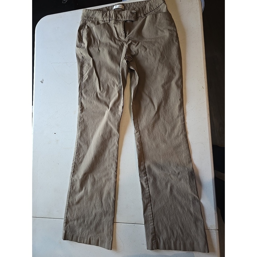 Women's Van‎ Heusen Stretch Tan Slacks Pants Career Sz 6